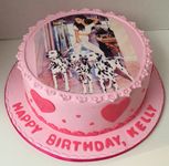 Birthday cake with the photo of Ariana Grande